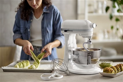 Kitchenaid 5KSM55SXX Robot de Cocina Heavy Duty 5.2L Blanco