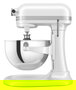 Kitchenaid 5KSM55SXX Robot de Cocina Heavy Duty 5.2L Blanco
