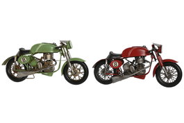 DKD Home Decor Vehículo de Decoración Metal 32x11x15 Surtido de 2