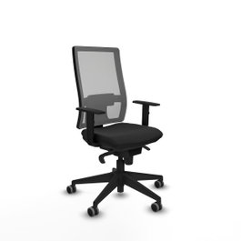 PIQUERAS Y CRESPO Silla de oficina Horna con mecanismo Sincro, Negro y Gris