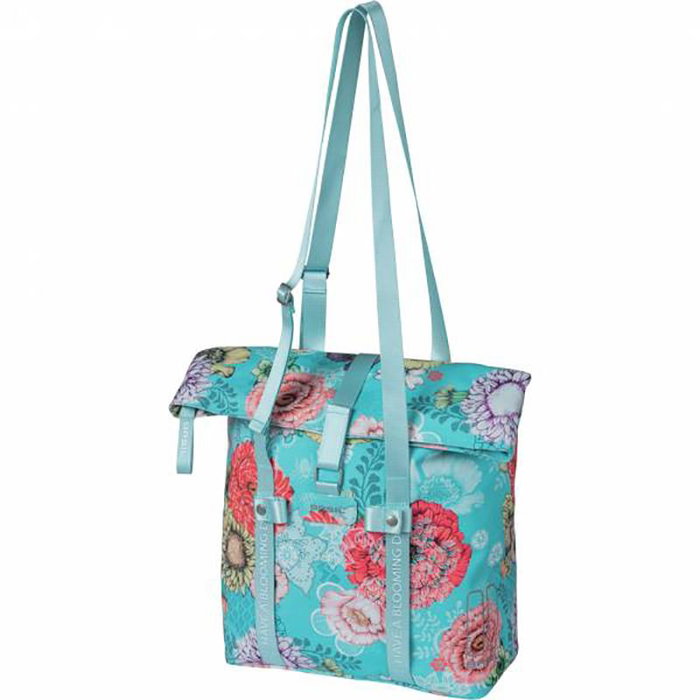 Basil Bloom Field Bolsa impermeable 20L Poliéster Azul Flores con reflectantes 30x15x38 cm Basil Bloom Field Bolsa impermeable 20L Poliéster Azul Flores con reflectantes 30x15x38 cm