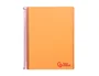 Liderpapel Cuaderno Espiral A6 Micro Wonder Tapa Plástico 120 Hojas 90gr Cuadro 5mm 4 Bandas Color Naranja