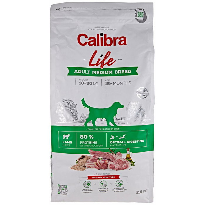 Calibra Dog Life Adult Medium Breed Cordero 2,5kg