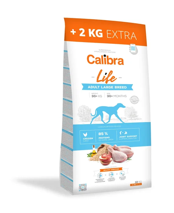 Calibra Dog Life Adult Large Breed Pollo Pienso para Perros Adultos de Raza Grande Sabor Pollo 14 kg Calibra Dog Life Adult Large Breed Pollo Pienso para Perros Adultos de Raza Grande Sabor Pollo 14 kg