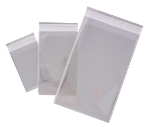 APLI Bolsas de polipropileno con cierre adhesivo 80x120 mm, pack de 100