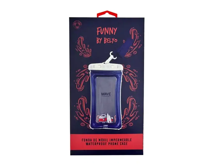 Wondee Funda impermeable para móvil Funny hasta 6,7 pulgadas
