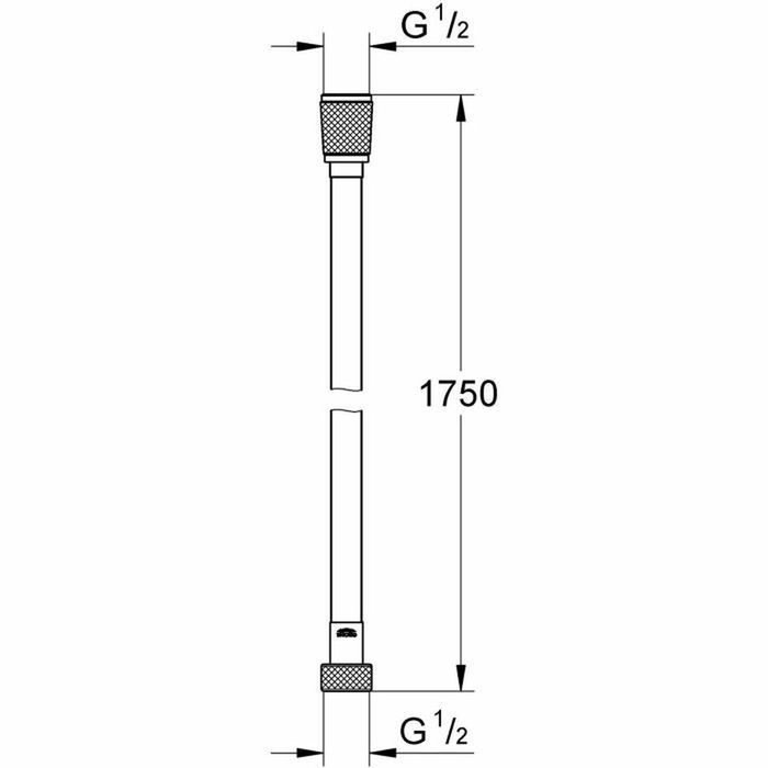 Grohe Flexo de ducha VitalioFlex 1,75 m Antitorsión Cromo