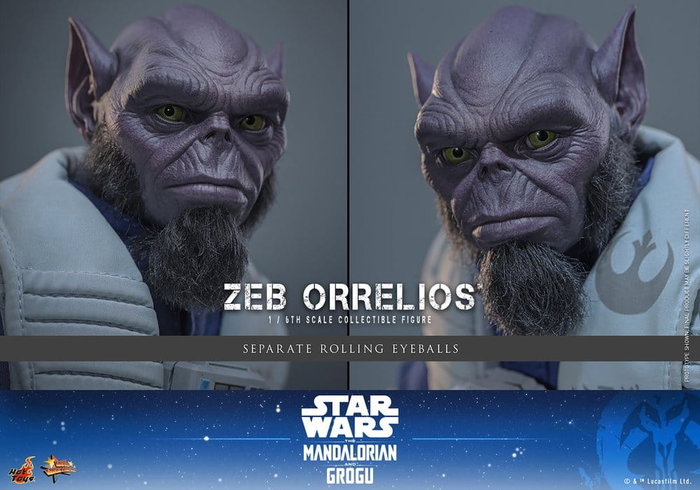 Hot Toys Star Wars Movie Masterpiece Figura 1/6 Zeb Orrelios 33 cm
