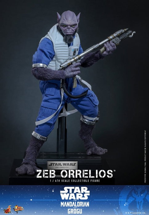 Hot Toys Star Wars Movie Masterpiece Figura 1/6 Zeb Orrelios 33 cm