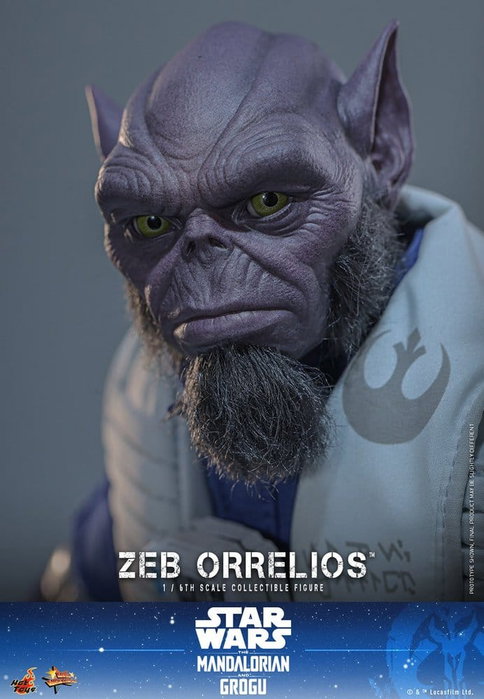 Hot Toys Star Wars Movie Masterpiece Figura 1/6 Zeb Orrelios 33 cm