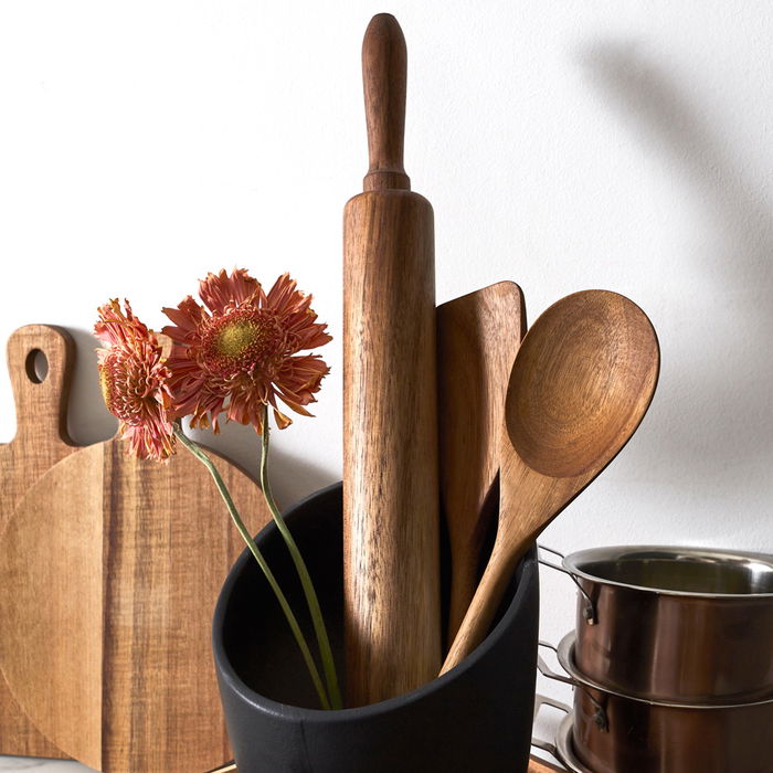 Home Deco Factory Rodillo Acacia Diámetro 4,5 cm Altura 45 cm