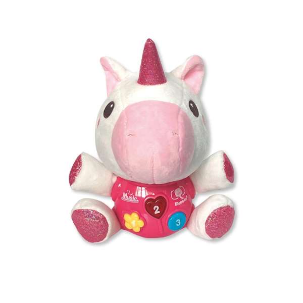 Peluche actividades animales unicornio, dinosaurio y conejo, 17cm - modelos surtidos