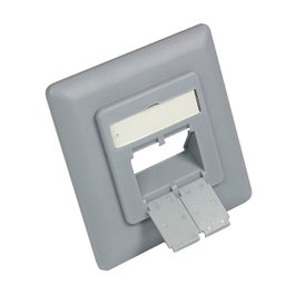 GoodConnections Zentralstück 50x50mm con marco 80x80mm plata