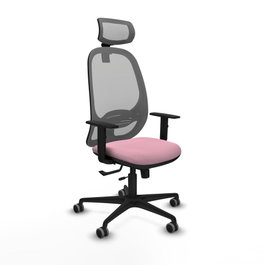 PIQUERAS Y CRESPO Silla de oficina Cilanco Rosa y Gris