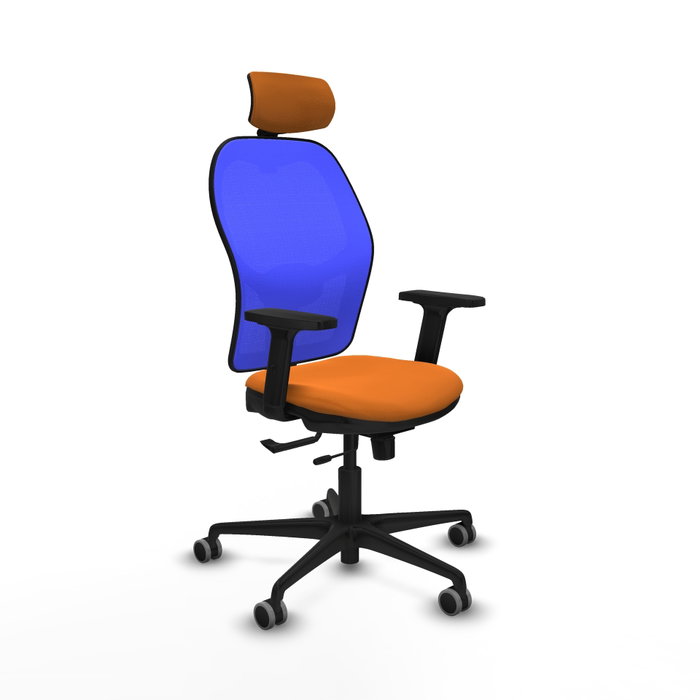 PIQUERAS Y CRESPO Silla de oficina Jorquera Naranja y Azul PIQUERAS Y CRESPO Silla de oficina Jorquera Naranja y Azul