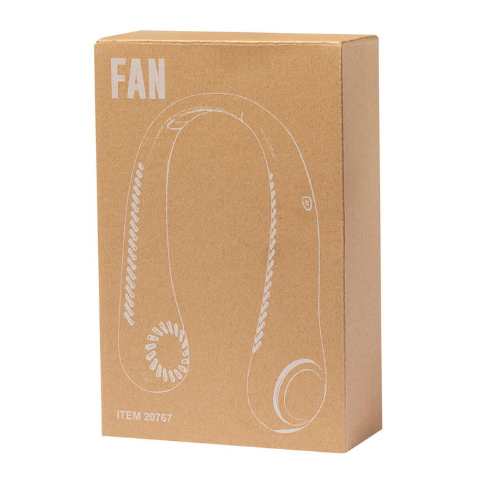 Basics Ventilador de Cuello Recargable USB Blanco