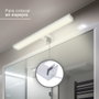 GSC Evolution Aplique baño LED Laksa 8W 6500K IP44 Níquel