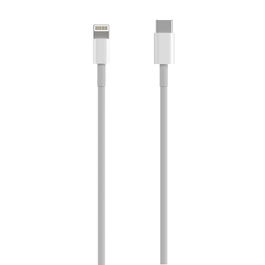 AISENS Cable USB 2.0 USB-C a LIGHTNING PD 2A, LIGHTNING/M-USB-C/M, blanco, 0.5m