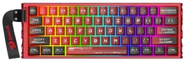 Redragon Venom K753-RGB-M Teclado Gaming Mecánico 61 Teclas RGB USB-C Cableado Layout Español Negro Rojo