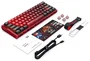 Redragon Venom K753-RGB-M Teclado Gaming Mecánico 61 Teclas RGB USB-C Cableado Layout Español Negro Rojo