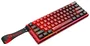 Redragon Venom K753-RGB-M Teclado Gaming Mecánico 61 Teclas RGB USB-C Cableado Layout Español Negro Rojo