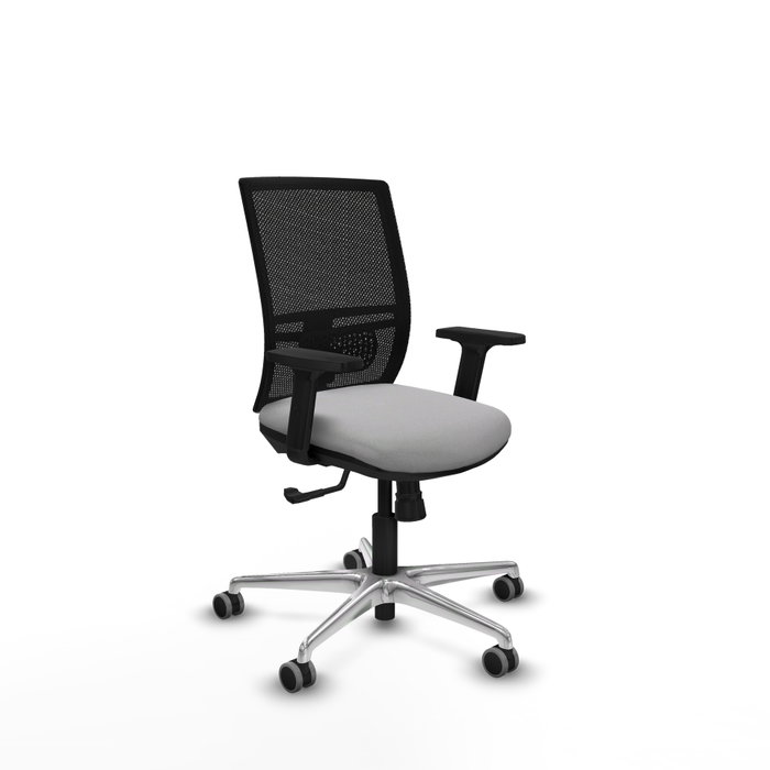 PIQUERAS Y CRESPO Silla de oficina Yunquera Gris claro con mecanismo Sincro PIQUERAS Y CRESPO Silla de oficina Yunquera Gris claro con mecanismo Sincro