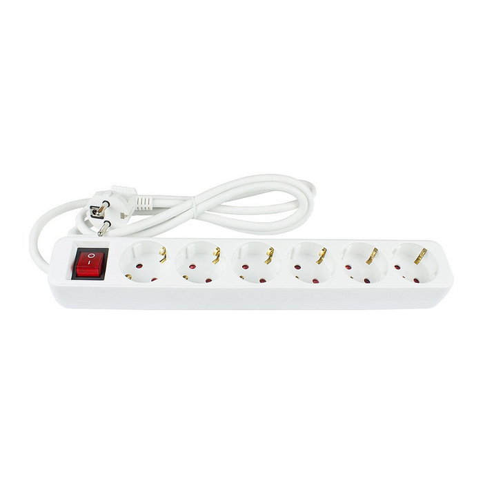 GoodConnections Regleta Alcasa PS016-W015 con interruptor, 6 salidas, 1,5 m, Blanco GoodConnections Regleta Alcasa PS016-W015 con interruptor, 6 salidas, 1,5 m, Blanco