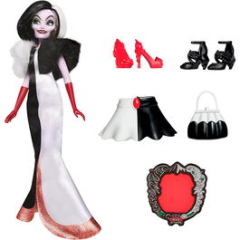 Hasbro Muñeca Cruella de Vil Villanas Disney 28cm Articulada con Accesorios