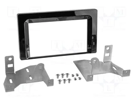 ACV Bastidor de montaje de radio para Toyota Aygo X 2022-2023, 2 DIN, brillo negro