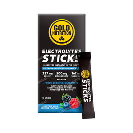 GOLD NUTRITION Electrolitos Wild Berries 10 Sticks