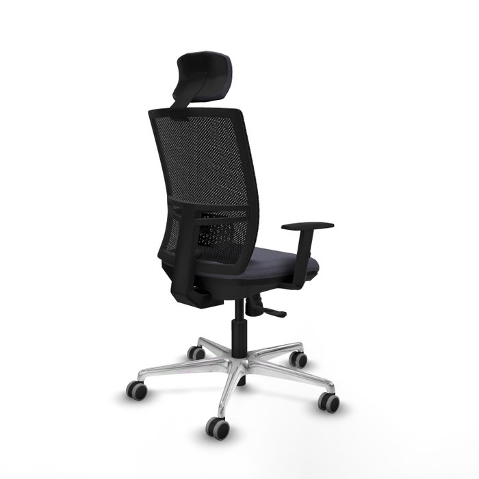 PIQUERAS Y CRESPO Silla de oficina Yunquera con mecanismo Sincro, Gris oscuro y Negro PIQUERAS Y CRESPO Silla de oficina Yunquera con mecanismo Sincro, Gris oscuro y Negro