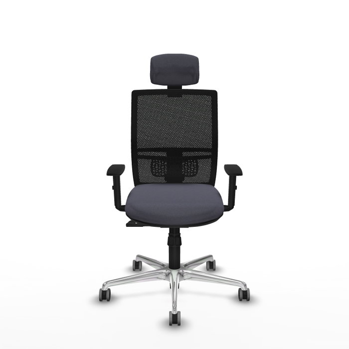 PIQUERAS Y CRESPO Silla de oficina Yunquera con mecanismo Sincro, Gris oscuro y Negro PIQUERAS Y CRESPO Silla de oficina Yunquera con mecanismo Sincro, Gris oscuro y Negro