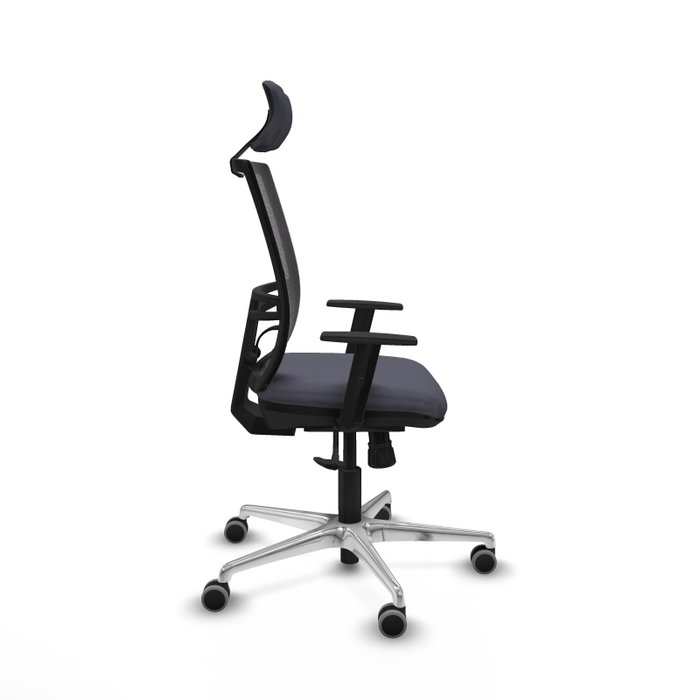 PIQUERAS Y CRESPO Silla de oficina Yunquera con mecanismo Sincro, Gris oscuro y Negro PIQUERAS Y CRESPO Silla de oficina Yunquera con mecanismo Sincro, Gris oscuro y Negro