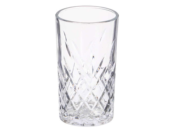 Vivalto Vaso Troquelado 380 ml Transparente de Vidrio 7.8 x 13.5 x 7.8 cm (Set de 24)