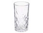 Vivalto Vaso Troquelado 380 ml Transparente de Vidrio 7.8 x 13.5 x 7.8 cm (Set de 24)