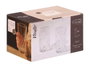 Vivalto Vaso Troquelado 380 ml Transparente de Vidrio 7.8 x 13.5 x 7.8 cm (Set de 24)