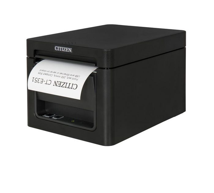 Citizen CT-E351 Impresora POS, USB + LAN, 58 - 80mm, 250 mm/s, 203 dpi, Front Exit Printing