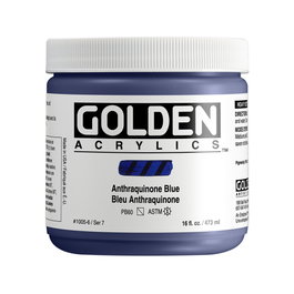 Golden Azul Antraquinona Heavy Body Colores Acrílicos 473 ml