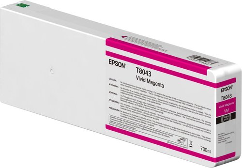 Epson T804300 Cartucho UltraChrome HDX/HD Magenta Vivo 700ml