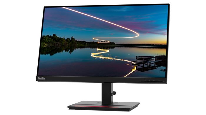 Lenovo T24 m-20 Monitor ThinkVision 23.8" 1920x1080 IPS USB-C Ethernet 60Hz Ergonómico NearEdgeless Eyesafe para Oficina
