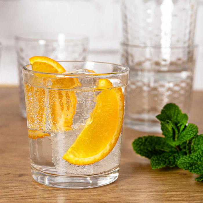 Set 6 Vasos Bajos Vidrio Gala Quid 26 cL