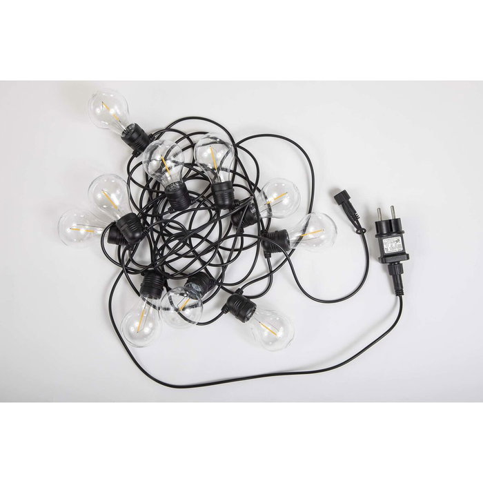 New Garden Guirnalda Allegra 8m con 10 Bombillas LED E27 Negra