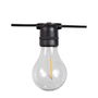 New Garden Allegra Guirnalda de exterior cable negra, 10 bombillas LED E27, 8 metros, IP44, 2700K
