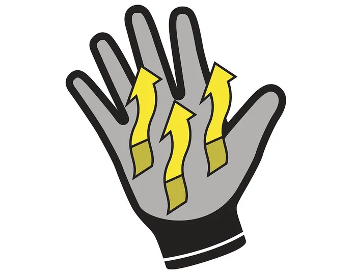 Deltaplus Guantes de Poliéster Antideslizante Lavables Gris Talla 6