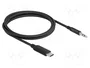 DeLOCK Cable de audio estéreo USB Type-C a jack de 3,5 mm 1 m negro