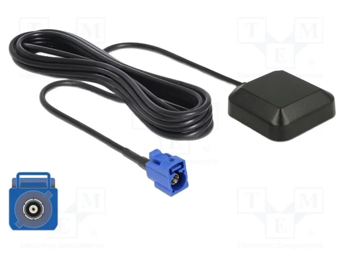 DeLOCK Navilock NL-69AT Antena GNSS GALILEO GPS FAKRA C con cable de 3 m para exterior