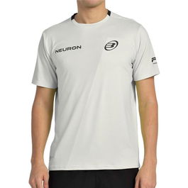 Camiseta de Manga Corta Hombre Bullpadel Chingotto 25I 026 Gris claro Pádel