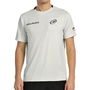 Camiseta de Manga Corta Hombre Bullpadel Chingotto 25I 026 Gris claro Pádel