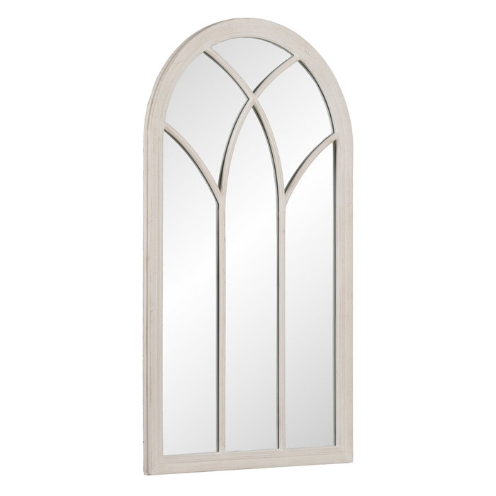 Espejo Ventana Blanco Envejecido 80 X 3,50 X 140 cm