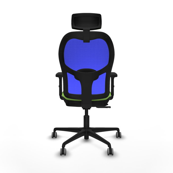 PIQUERAS Y CRESPO Silla de oficina Jorquera con mecanismo Sincro/Traslack, Tela Pistacho y Malla Azul PIQUERAS Y CRESPO Silla de oficina Jorquera con mecanismo Sincro/Traslack, Tela Pistacho y Malla Azul